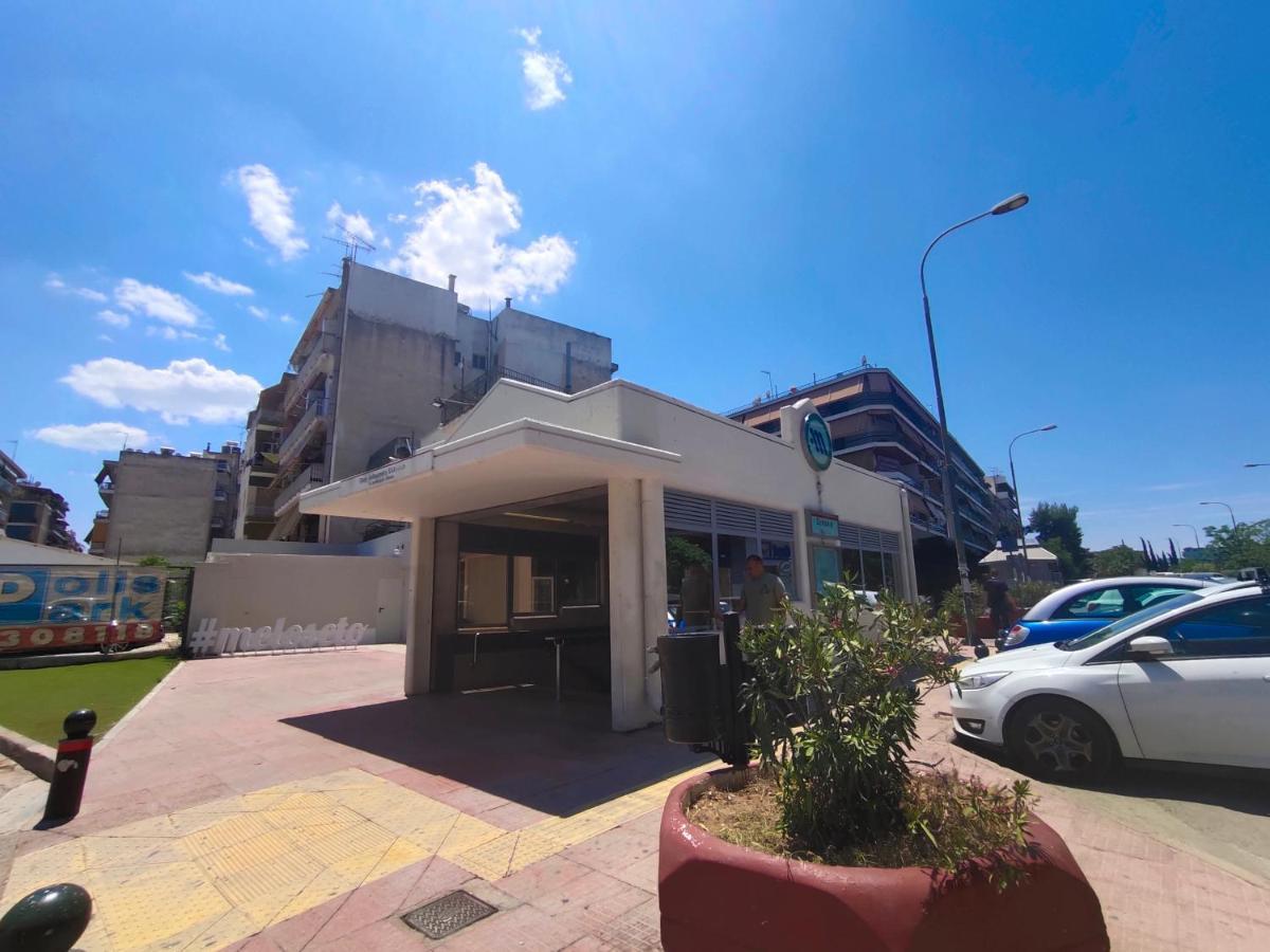 Wsd Hera Luxury Stylish 2Bd Apt With City View Balcony Near Merto Атина Екстериор снимка